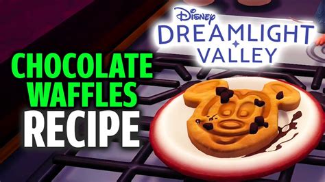 waffles dreamlight valley|dreamlight valley chocolate waffle recipe.